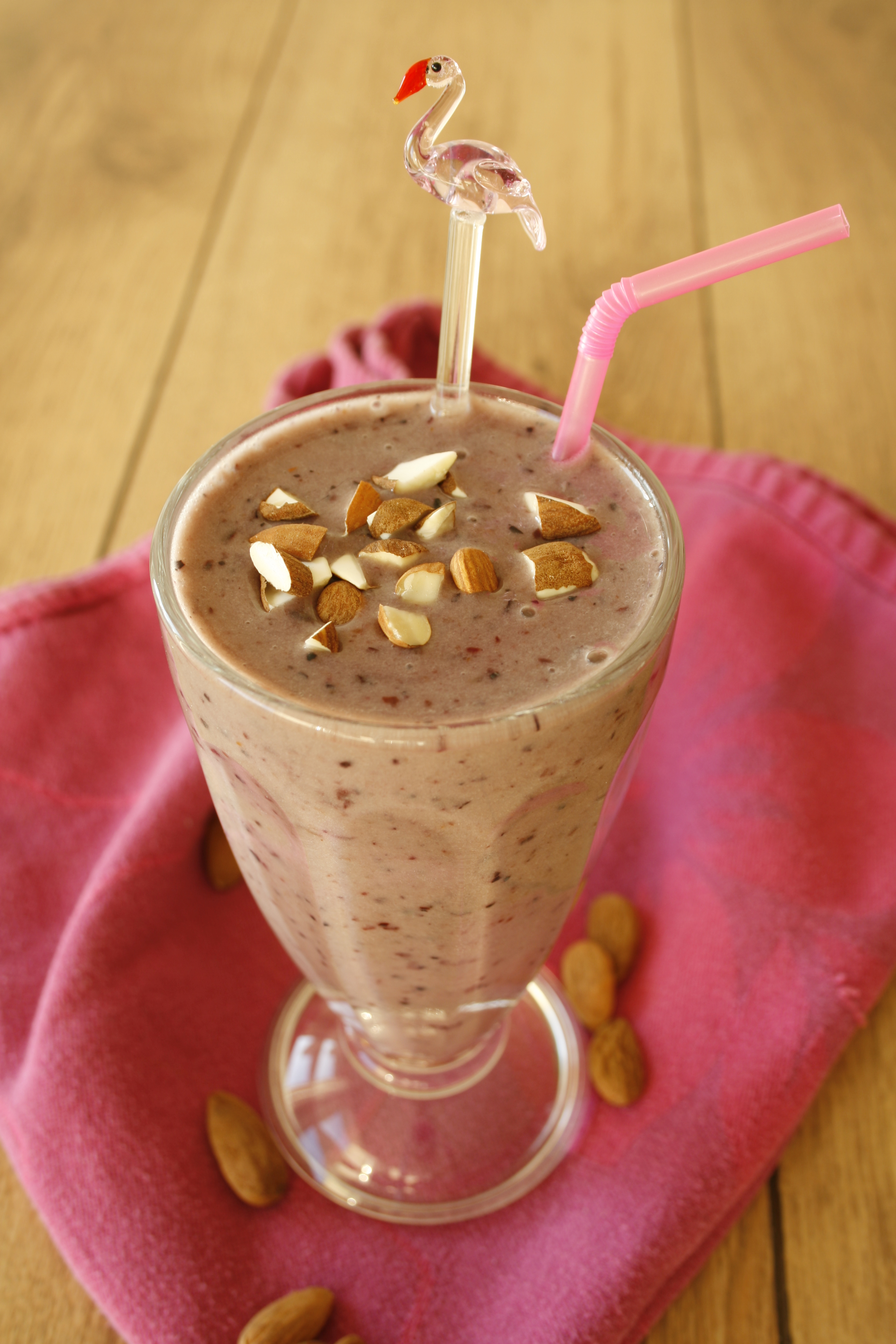 Banaan-kersensmoothie