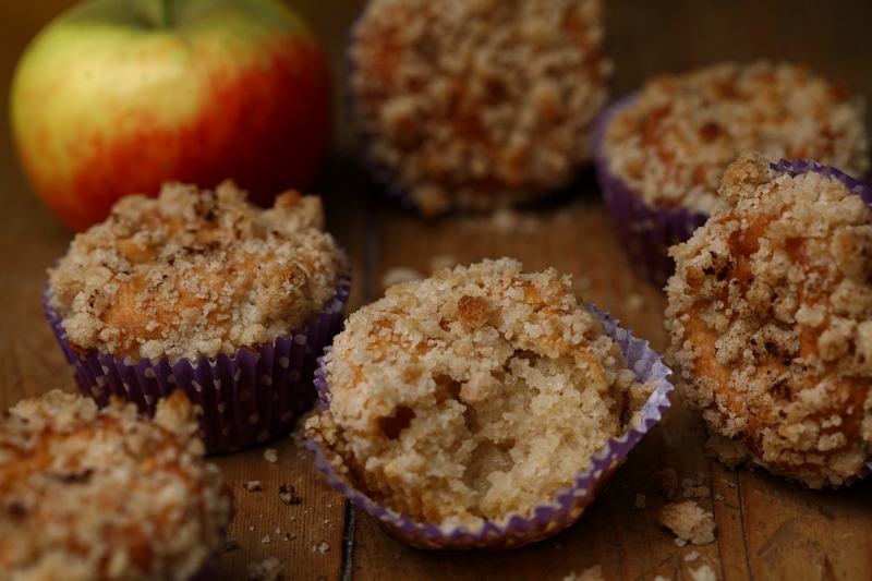 Appelkruimelmuffins