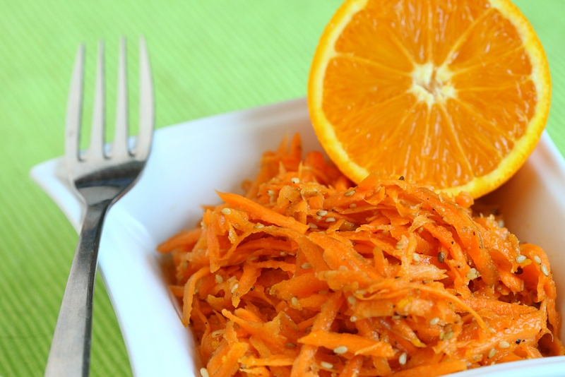 Wortel-sinaasappelsalade