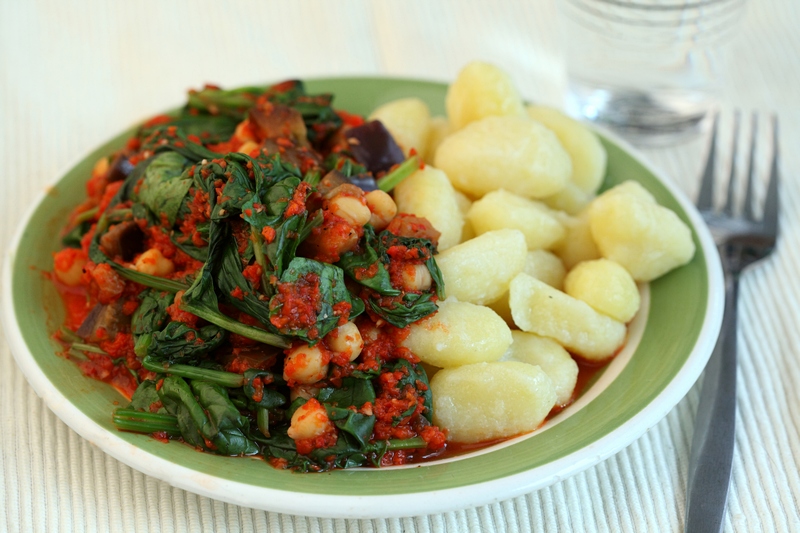 Gnocchi met geroosterde paprika&rsquo;s