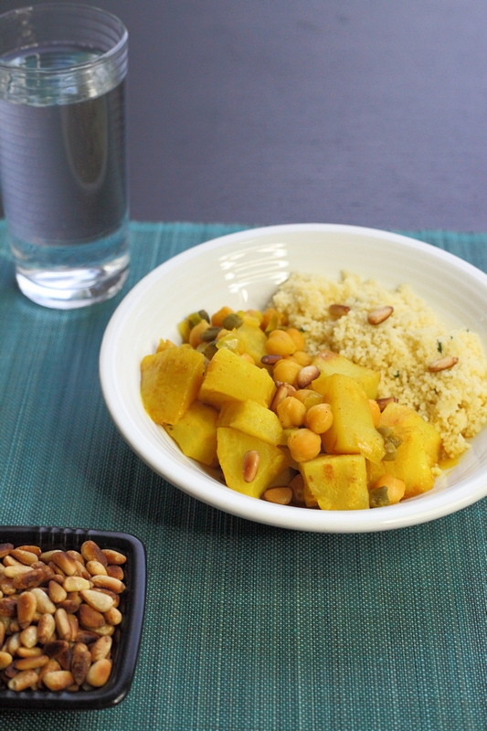 Knolselderijstoofpotje met kikkererwten en couscous