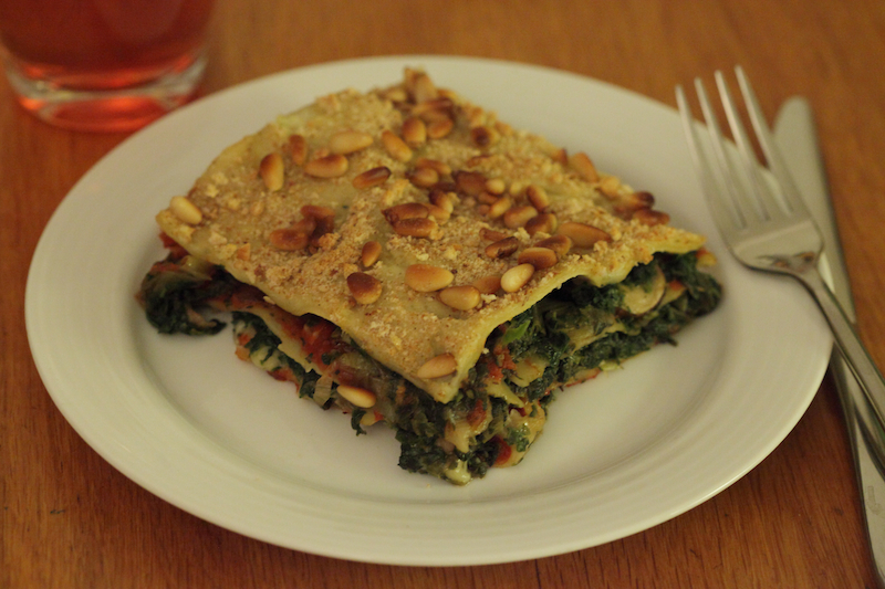 Romige Lasagne Tricolore