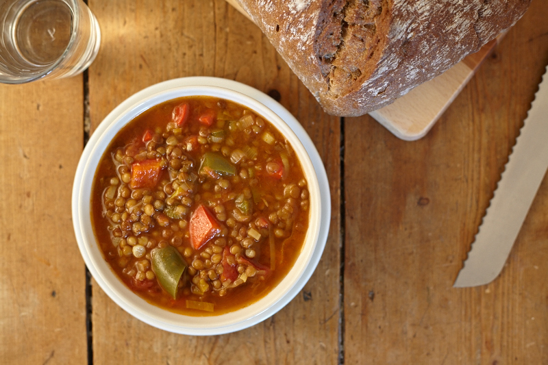 Tomaten-linzensoep