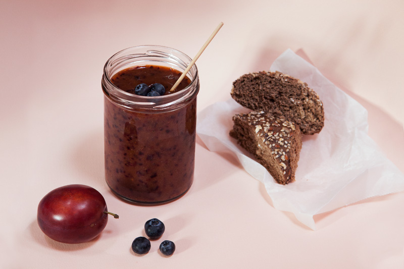 Fruitshake met pruimen