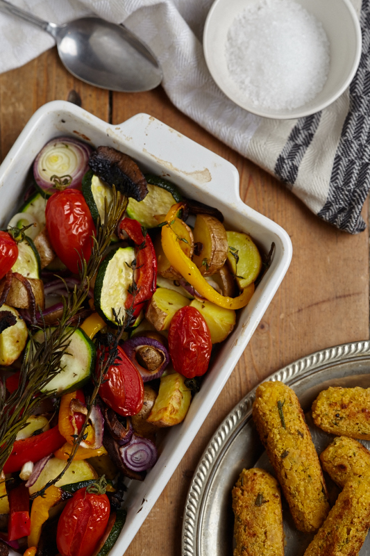 Ovenschotel met aardappel en groenten