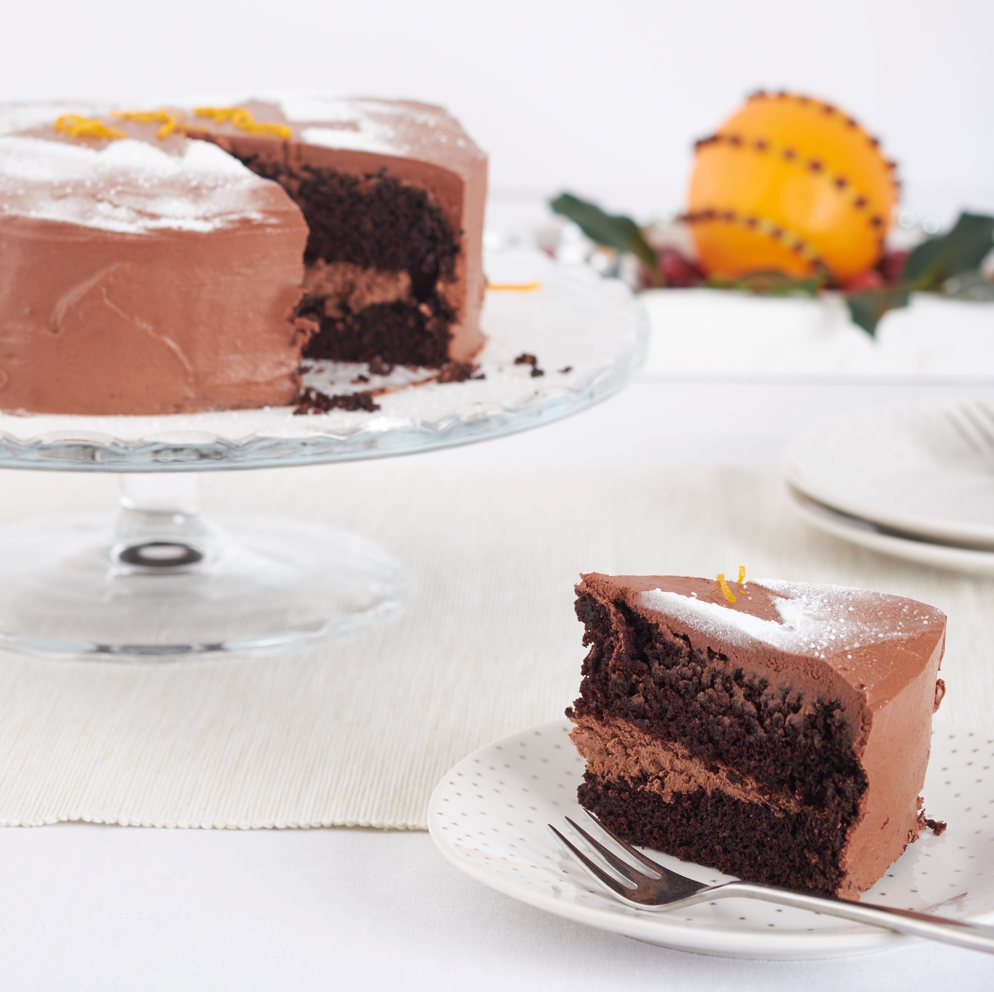 Sinaasappel-chocoladetaart