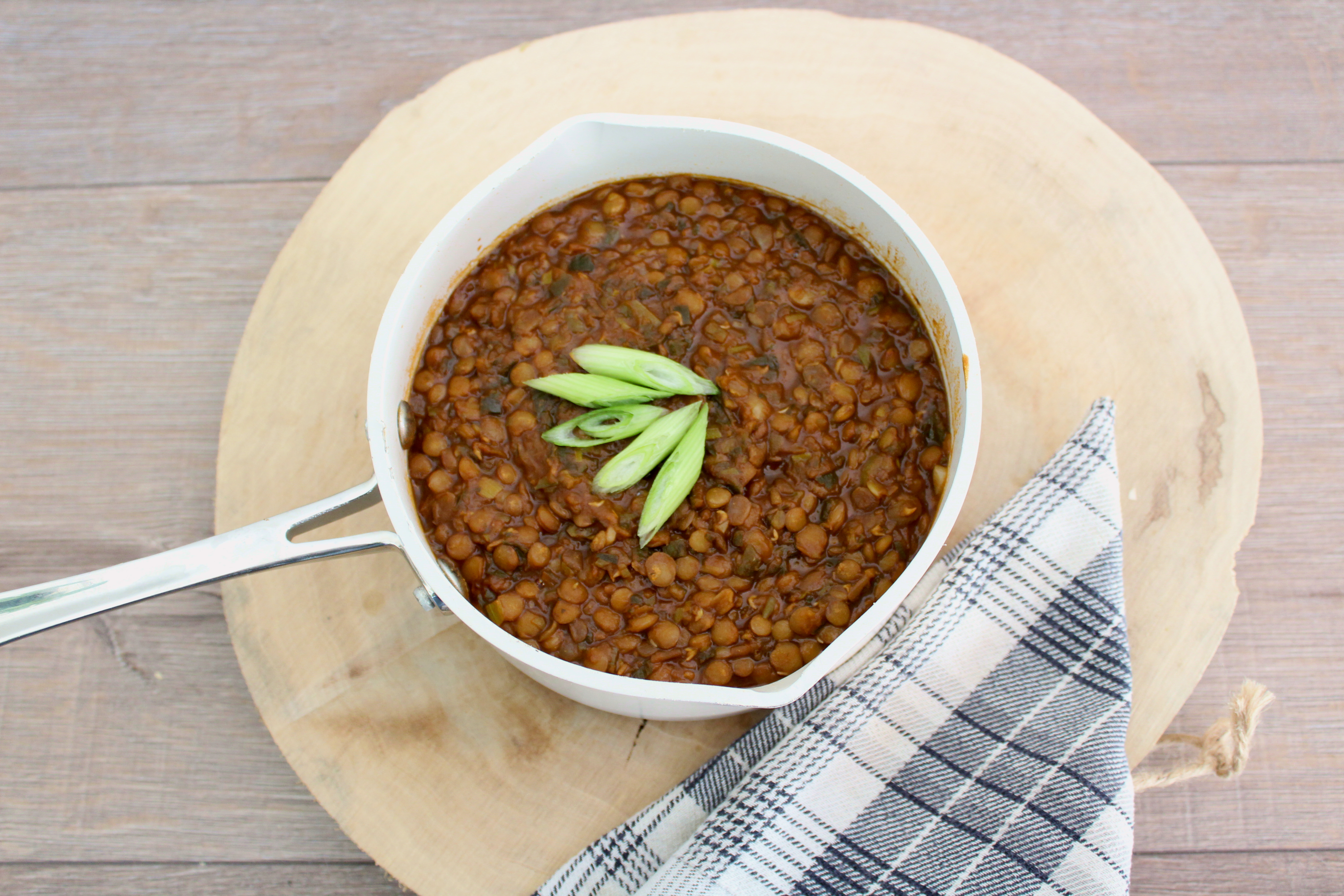 Linzen met sojasaus