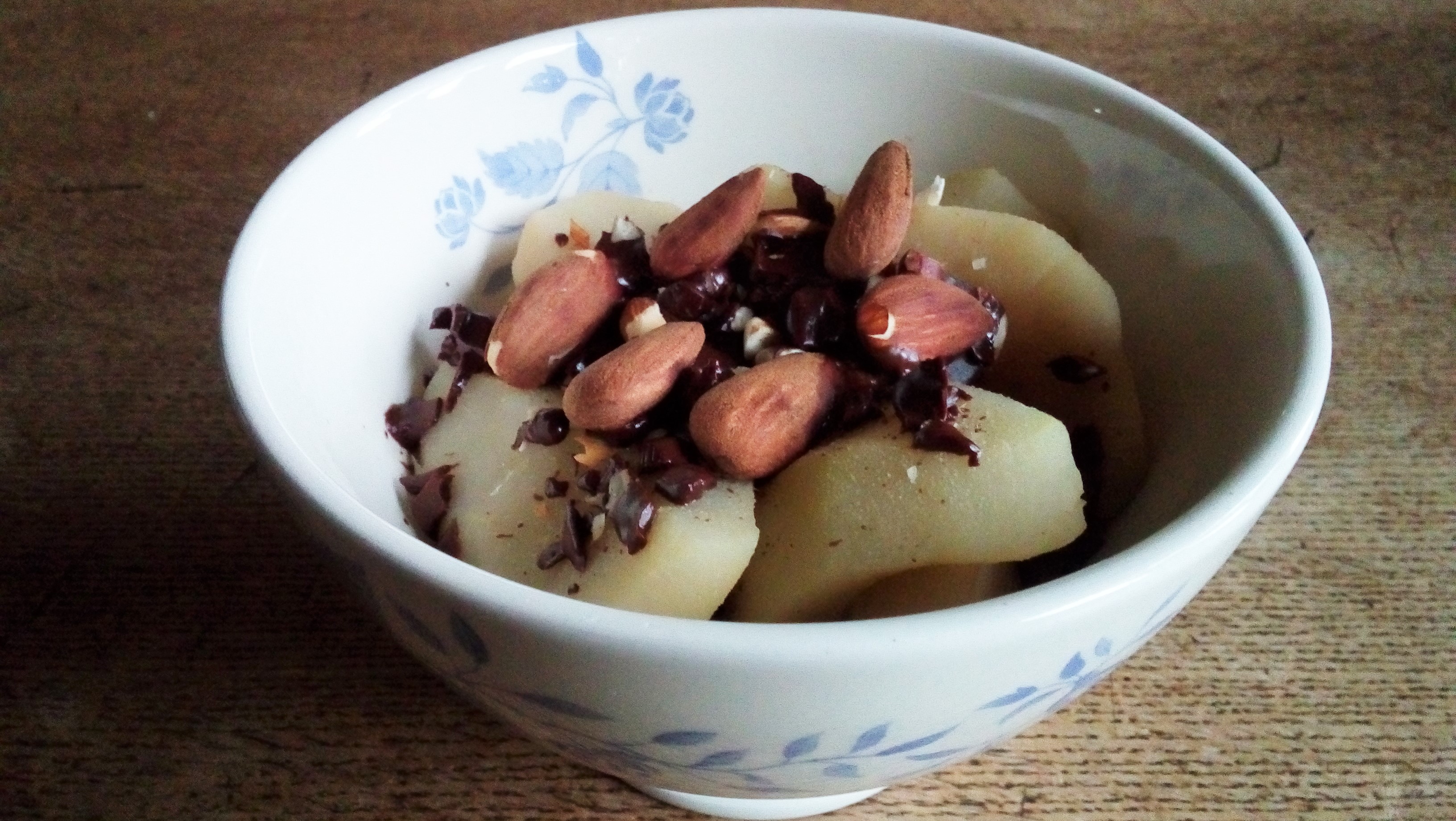 Stoofperen met chocoladesaus