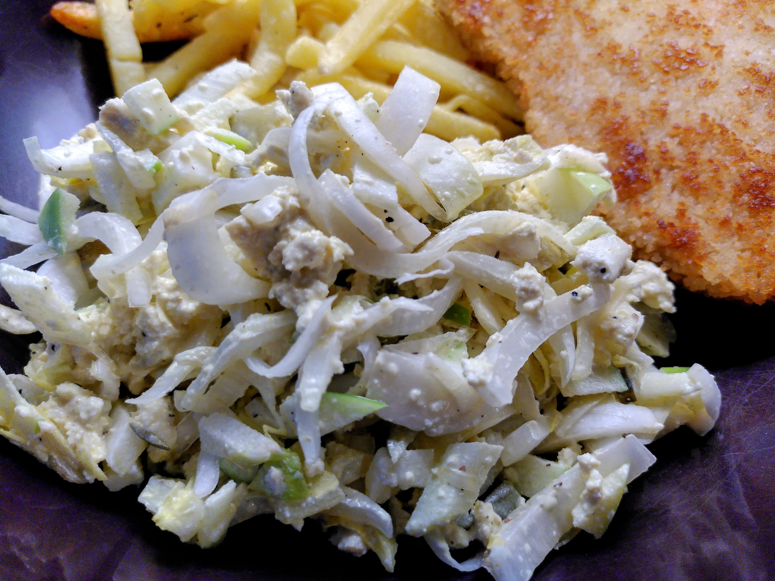 Frisse witlofsalade met ‘ei’