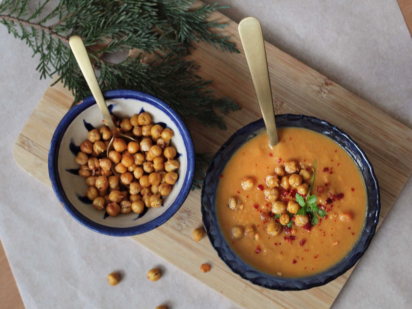 Romige zoeteaardappelsoep