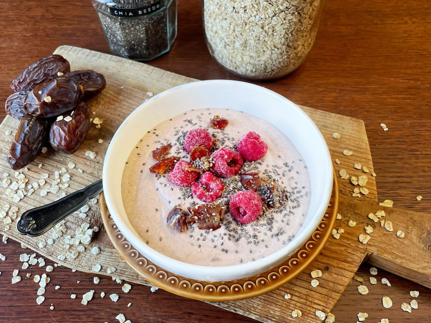 P&ecirc;che melba-smoothiebowl