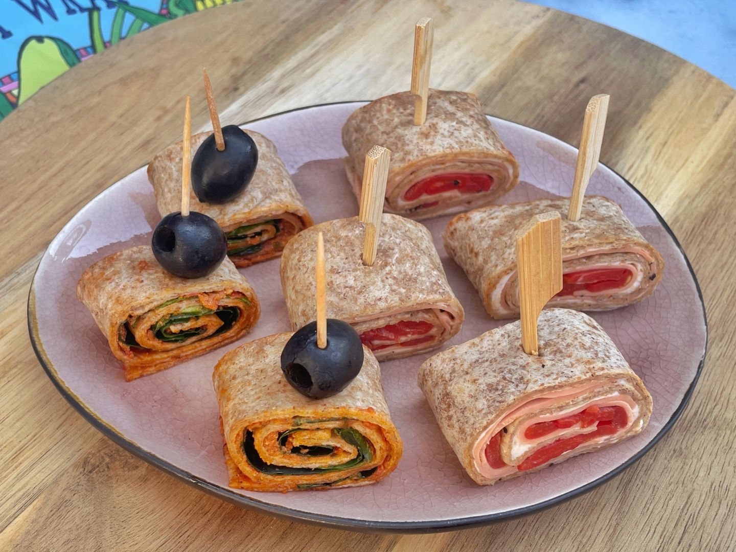 Twee soorten wraprolletjes